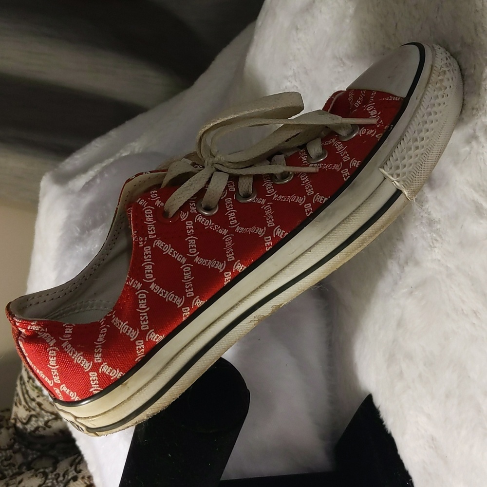 Converse All Star| Red Unisex Chick Taylor All Star Casual Sneakers